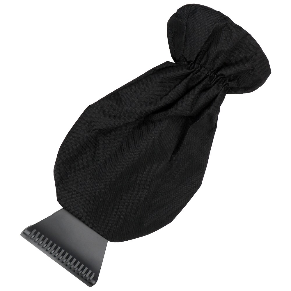 LEEPEE Warm Glove Snow Shovel Ice Removal Tool Handheld Car Cleaning Car Cleaning Ice Scraper Glove: Black