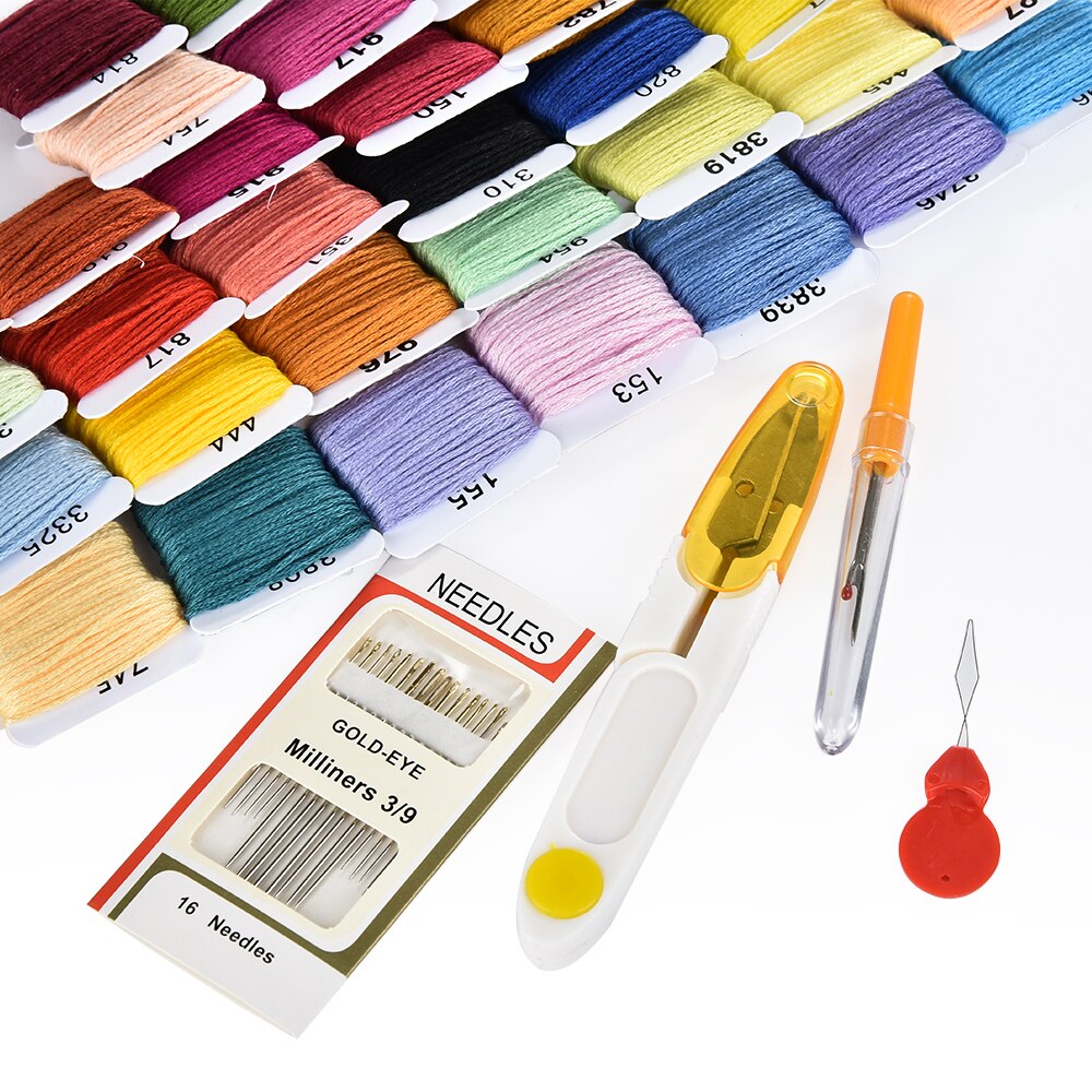 72 Colors Embroidery Thread Sewing Cotton Needle Craft Sewing Set Sewing Tools Embroidery Thread With Box