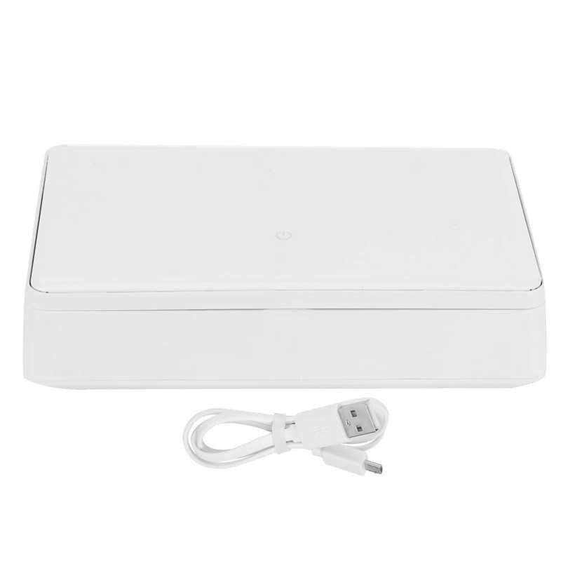 Intelligent Cellphone Cleaning Box Aromatherapy Ultraviolet Cleaner Machine USB Powered DC5V Household Cleaning Supplies: White