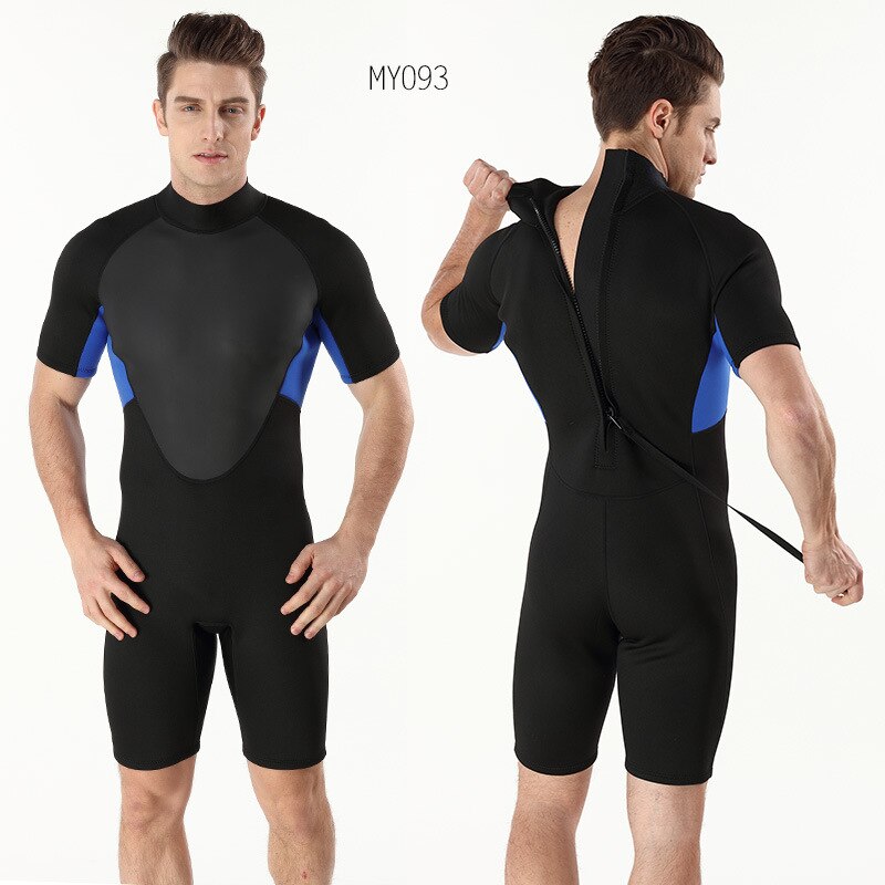 2mm Neopren Wetsuit Männer der Sommer segeln kurzarm Neoprenanzug Tauchen anzug Scuba speerfischen schnorcheln surfen Badeanzug