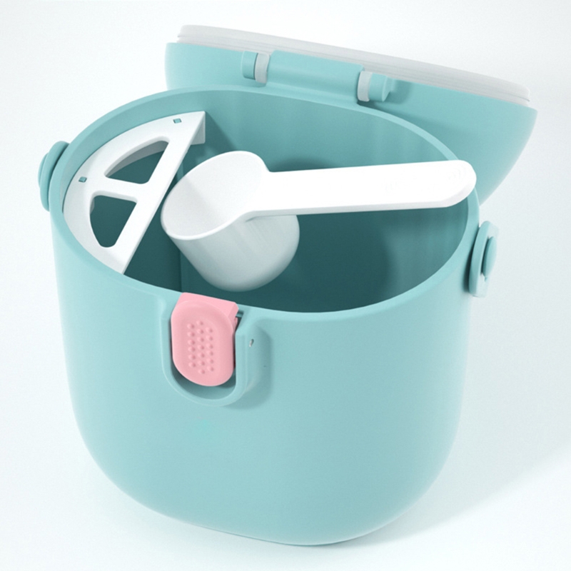 Conteneur de lait en poudre Portable pour bébé 450ML, conteneur alimentaire multifonctionnel hermétique, boîte de stockage de snacks de céréales avec cuillère