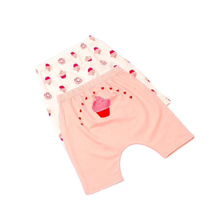 2022 Zomer En Herfst Grote Butt Broek Leuke Kinderen Kinderen Jongen En Meisje Katoenen Vijf Punten Baby Broek Baby broek: Ice cream100CM14-16K