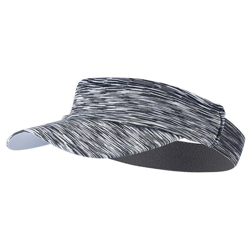 Mannen Vrouwen Zomer Zonnebrandcrème Zonnescherm Hoeden Sneldrogende Ademend Zweet Absobent Caps Top Lege Running Fietsen Training Caps: Gray