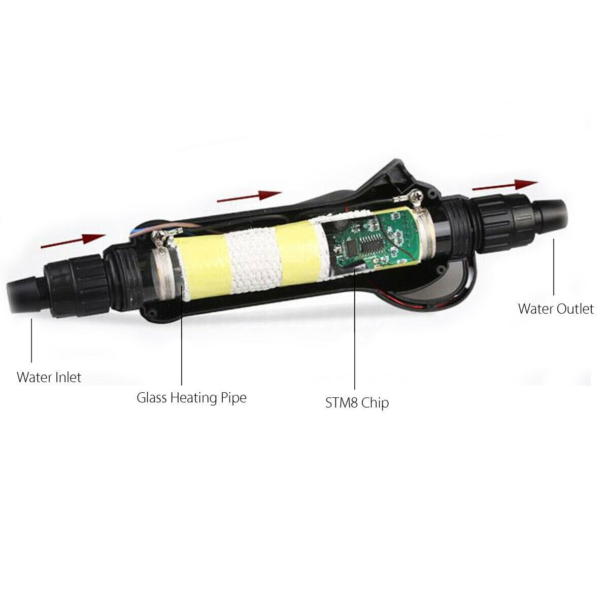Sunsun 300w 500w ajustable externa calentador de agua de acuario bote de depósito Filtro externo Control de la temperatura constante