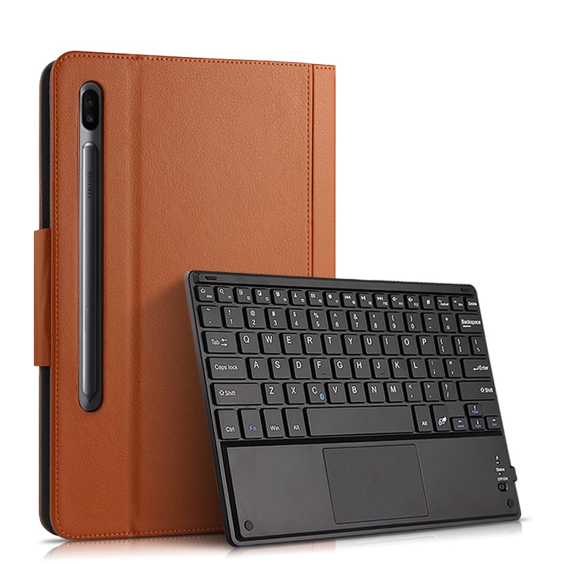 Tab S6 10,5 Fall Für Samsung Galaxy Tab S6 10,5 SM-T860 SM-T865 Bluetooth tastatur Schutzhülle PU Leder tablet Fall