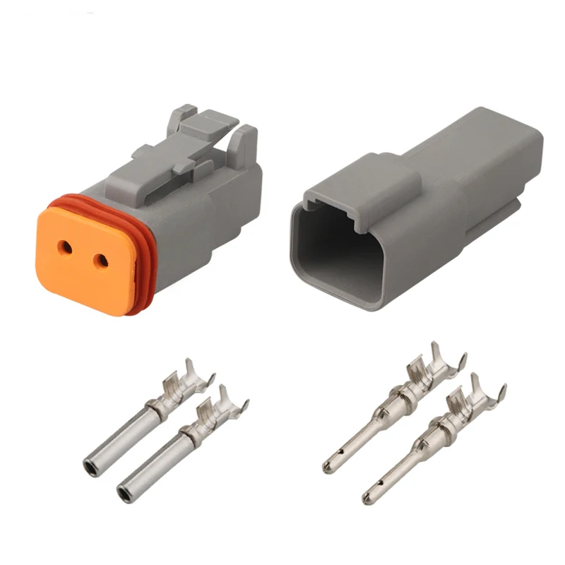 1/5set Deutsch DT Connettore 2/3/4/6/8/12 Pin Elettrico Impermeabile Femmina e Maschio Connettore Spina per Auto Motore