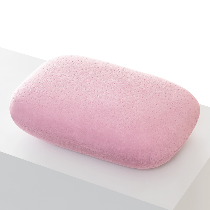 Almohada multifunción de espuma viscoelástica para el cuello, almohada de viaje suave de rebote lento para dormir, masaje de salud Cervical, almohadas para siesta: Rojo