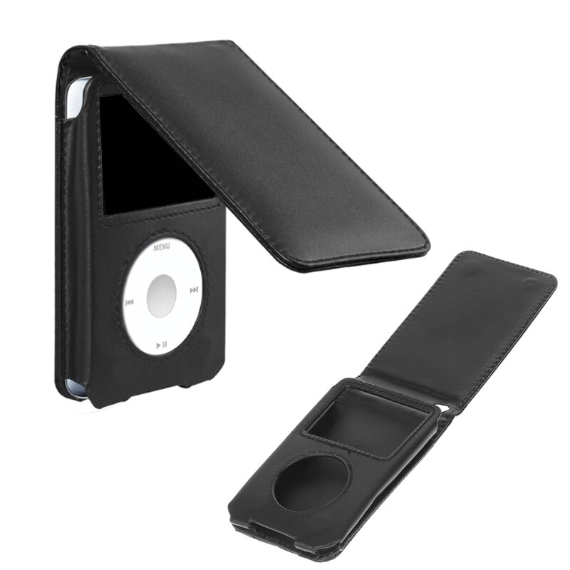 Leather Cover Case For Apple iPod Classic 80/120/160GB With Detachable Clip