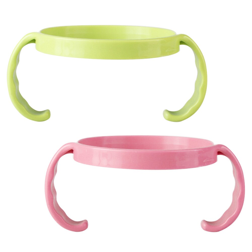 2PCS Heat Resistance Baby Feeding Milk Bottle Handle PP Baby Bottle Cover Grip for Comotomo Baby Bottles Training Accessories