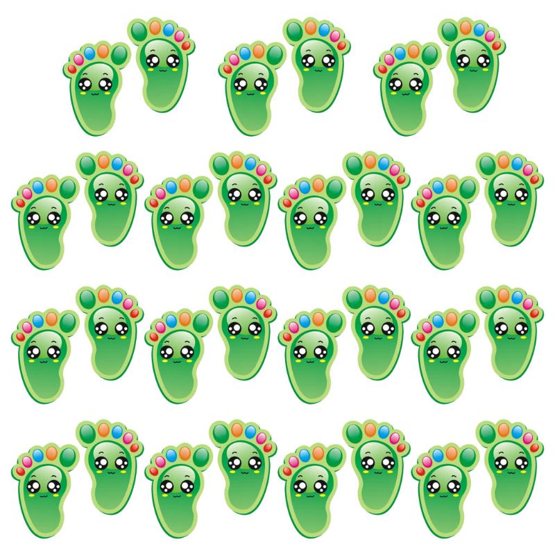 Pegatinas de suelo autoadhesivas para niños, calcomanías de huella de distancia Social, 15 pares, QX2E