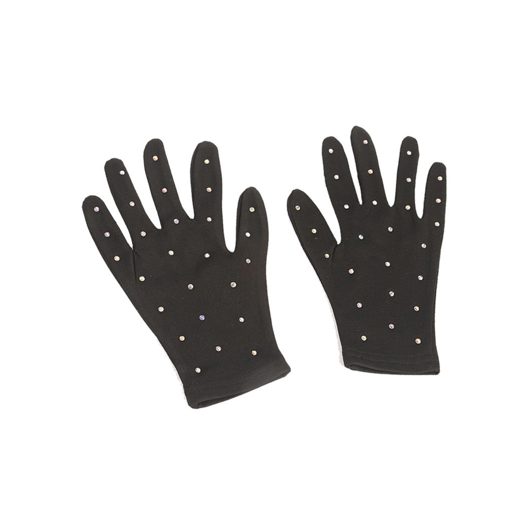 1 par de guantes de muñeca para patinaje artístico, manoplas antideslizantes con protección solar respetuosas con la piel, guantes de cristal lavables de secado rápido: Blanco / S