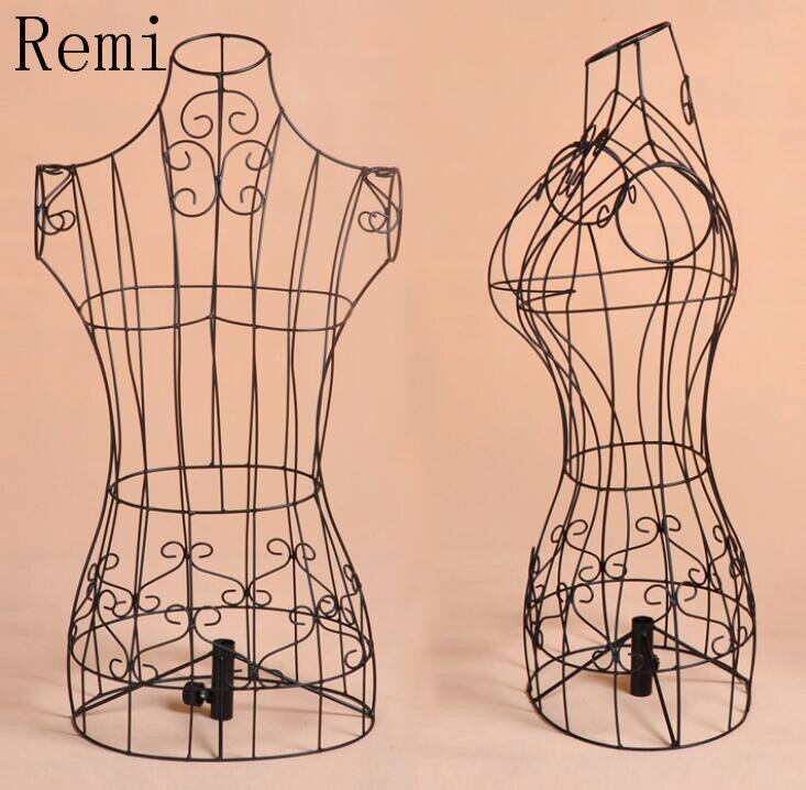 Porte-manteau pour femme, présentoir, mannequin de mariée, demi-longueur, corps entier, modèle de vêtements, cadre en fer