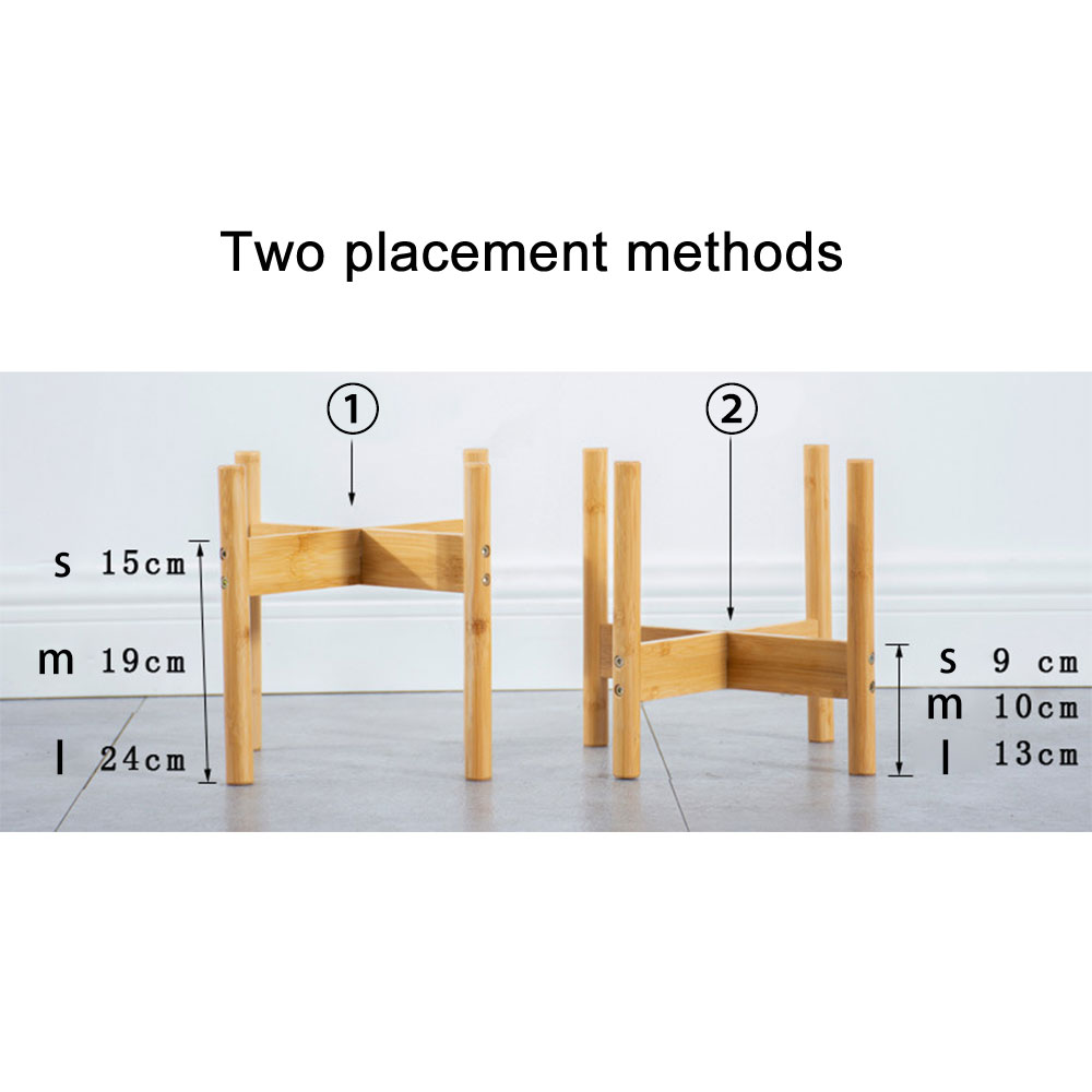 Flower Pot Rack Durable Wood Planter Pot Trays Strong Free Standing Bonsai Holder Home Garden Indoor Display Plant Stand Shelf