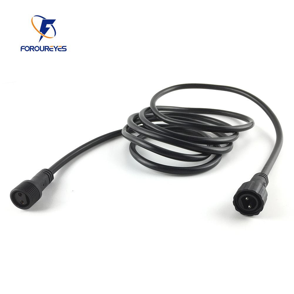 Cable de extensión impermeable IP67 de 2 pines y 2 metros, Cable de alimentación para luces LED al aire libre