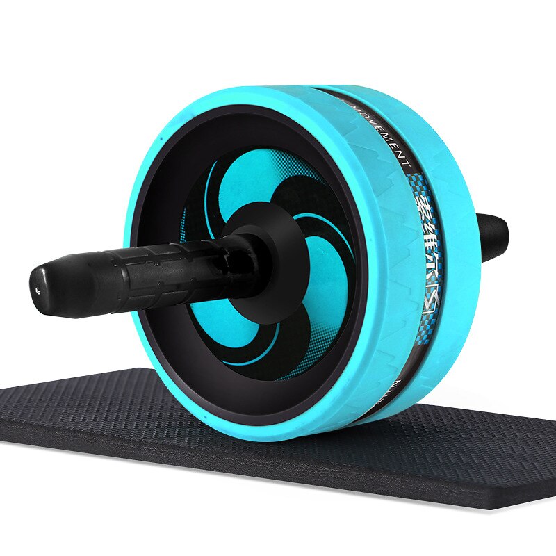 ABS Rollers Coaster Abdominal Muscle Wheel Fitness Equipment Thin Waist Abdominal Muscle Sports Built Legs Indoor Exercise: Blue