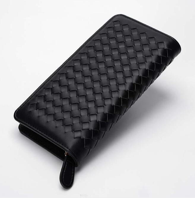 multi-card woven wallet long hand bag hand-made mobile phone bag clutch bag men and women wallet