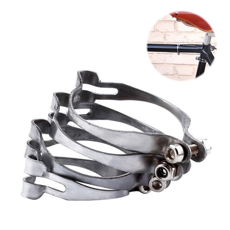 1Pcs Classic Staal Vintage Klem Op Top Buis Remkabel Gids Clip 34.9Mm Fiets Reparatie Tools