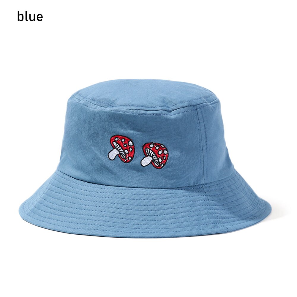 Women Bucket Hat Foldable Portable Outdoor Anti-UV Beach Sun Hat Big Visors With Windproof Rope Spring Summer Fisherman Cap: blue 1