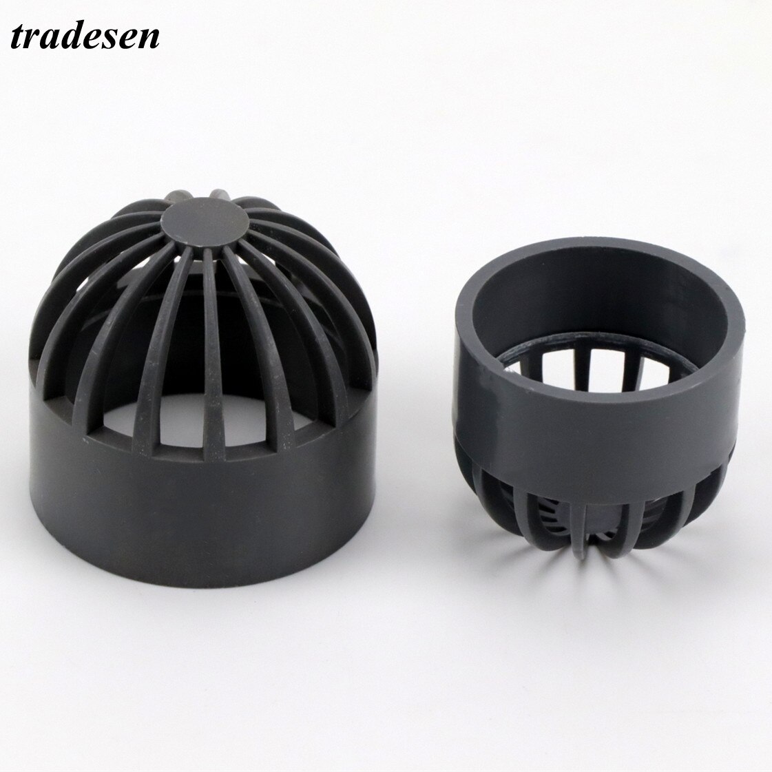 2-5Pcs I.D20-110mm PVC Vent Cap Filter Isolation Screen Water Tank Permeable Joint Aquarium Seafood Pool Overflow Pipe Fittings