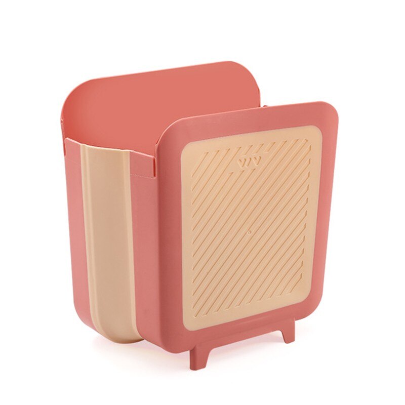 Køkken skraldespand skabsdør væghængende foldespand skraldespand container til køkken badeværelse ведро для мусора: C stil pink l