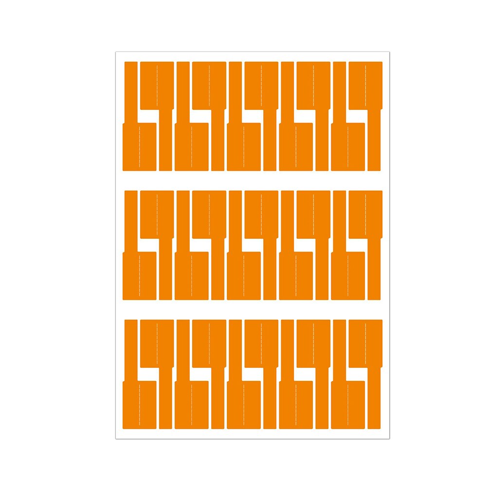 Easy mark kabellabel, scheurbestendig, waterdicht, zelfklevend voor printer, draagbare identificatietag, doe-het-zelf kabelbeheer thuis: Oranje