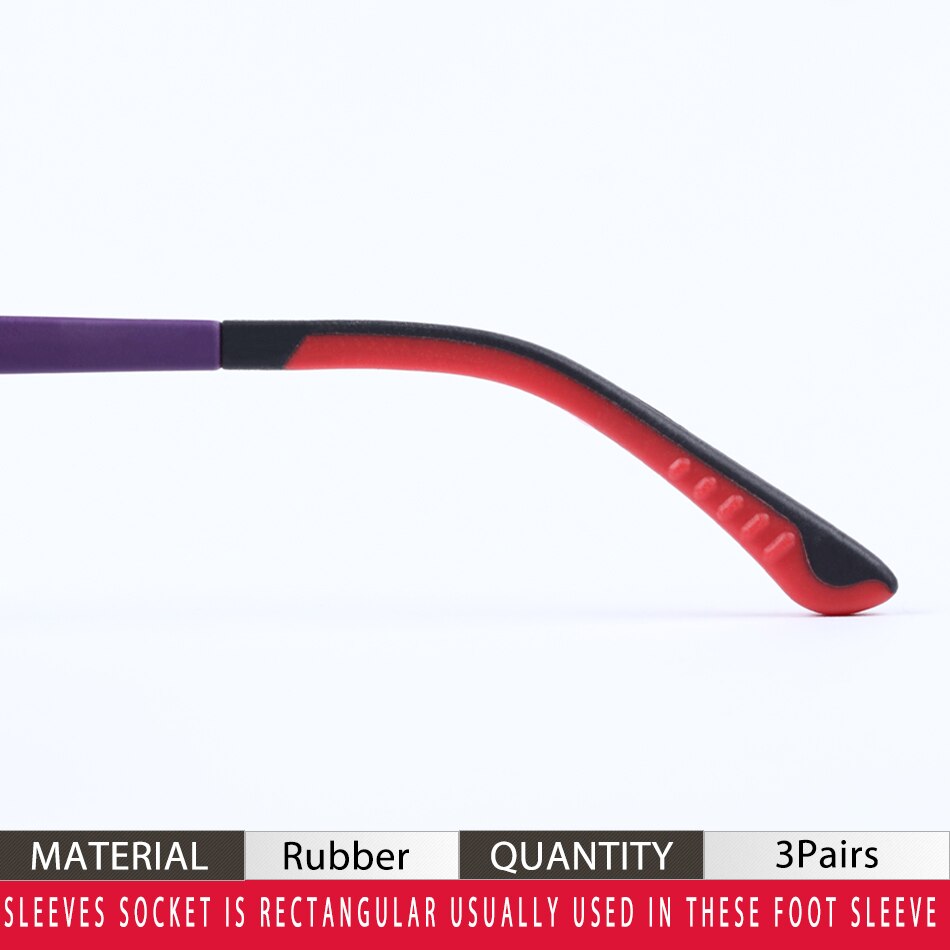 Color_max 3Paris occhiali coprigambe occhiali manica sportiva antiscivolo per uomo e donna: Red Black