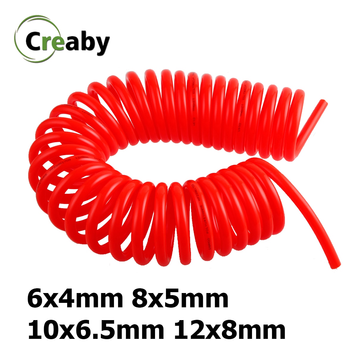 Tube pneumatique de tuyau de compresseur d'air d'unité centrale de polyuréthane de 3M/6M/9M/12M/15M 6*4mm 8*5mm 10*6.5 12*8mm tuyau spiralé télescopique de ressort outil