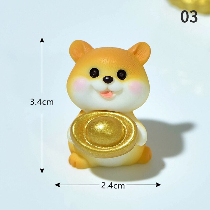 Harz Hund Ornament Familie Mikro Landschaft Dekoration Miniaturen Figuren Heimat Dekor Welpen Zubehör: 03