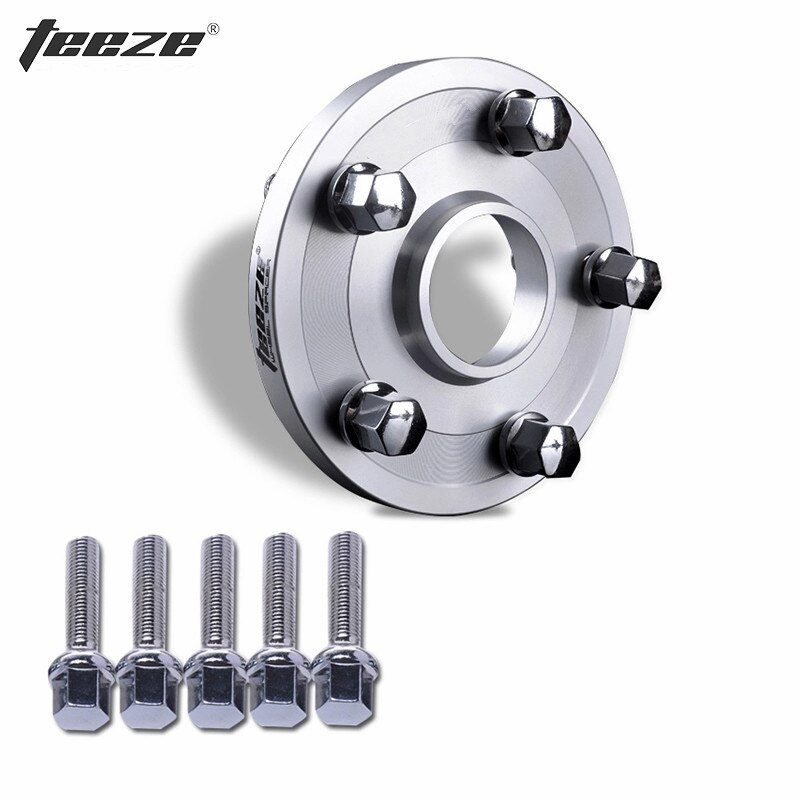 TEEZE separadores de rueda adaptador de 5x100 CB57.1mm para Volkswagen Polo Bora Golf y asiento Ibiza y carro Cruz FRV FSV H530 1 Uds: 1 Piece adapter 20mm
