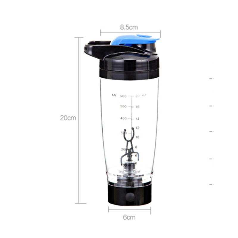 600ml Electric Automation Protein Shaker Bottles Blender Sport Water Bottle Automatic Movement Outdoor Tour Coffee Milk Mixer