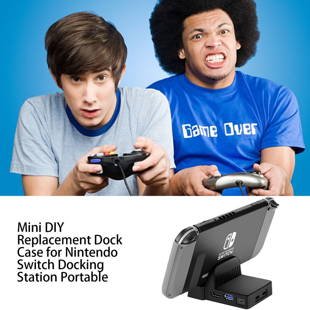 Mini DIY Replacement Dock Case for Nintendo Switch Docking Station Portable