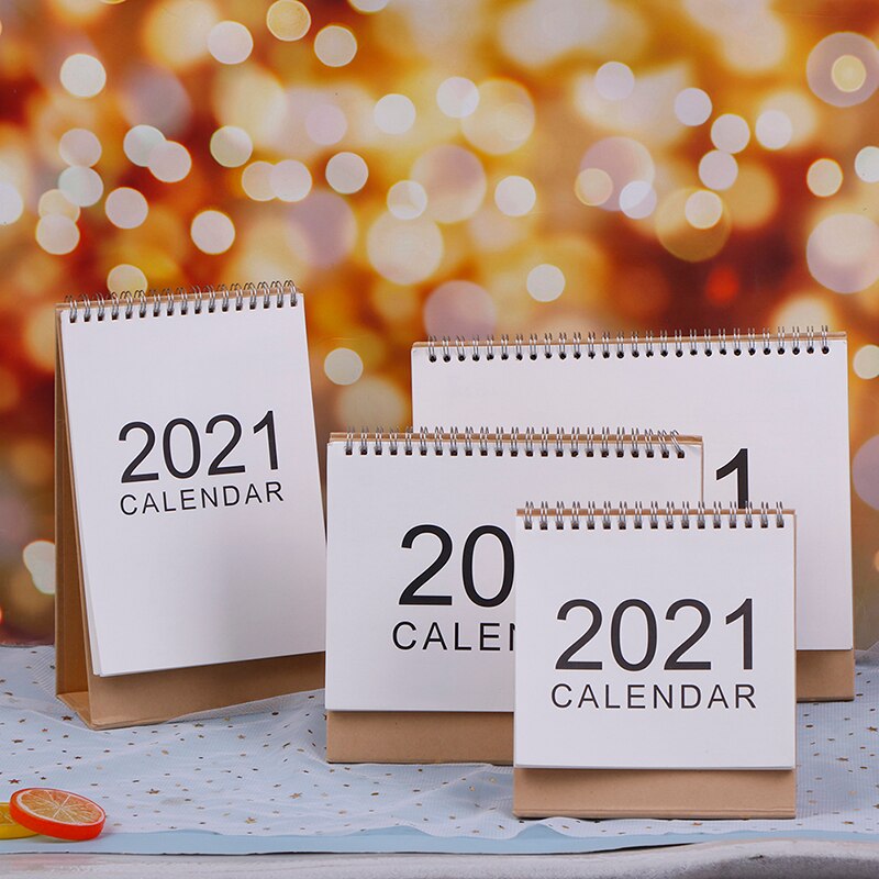 Calendário de mesa 2020-2021 enfeites de mesa nota de trabalho calendário de ano novo programação