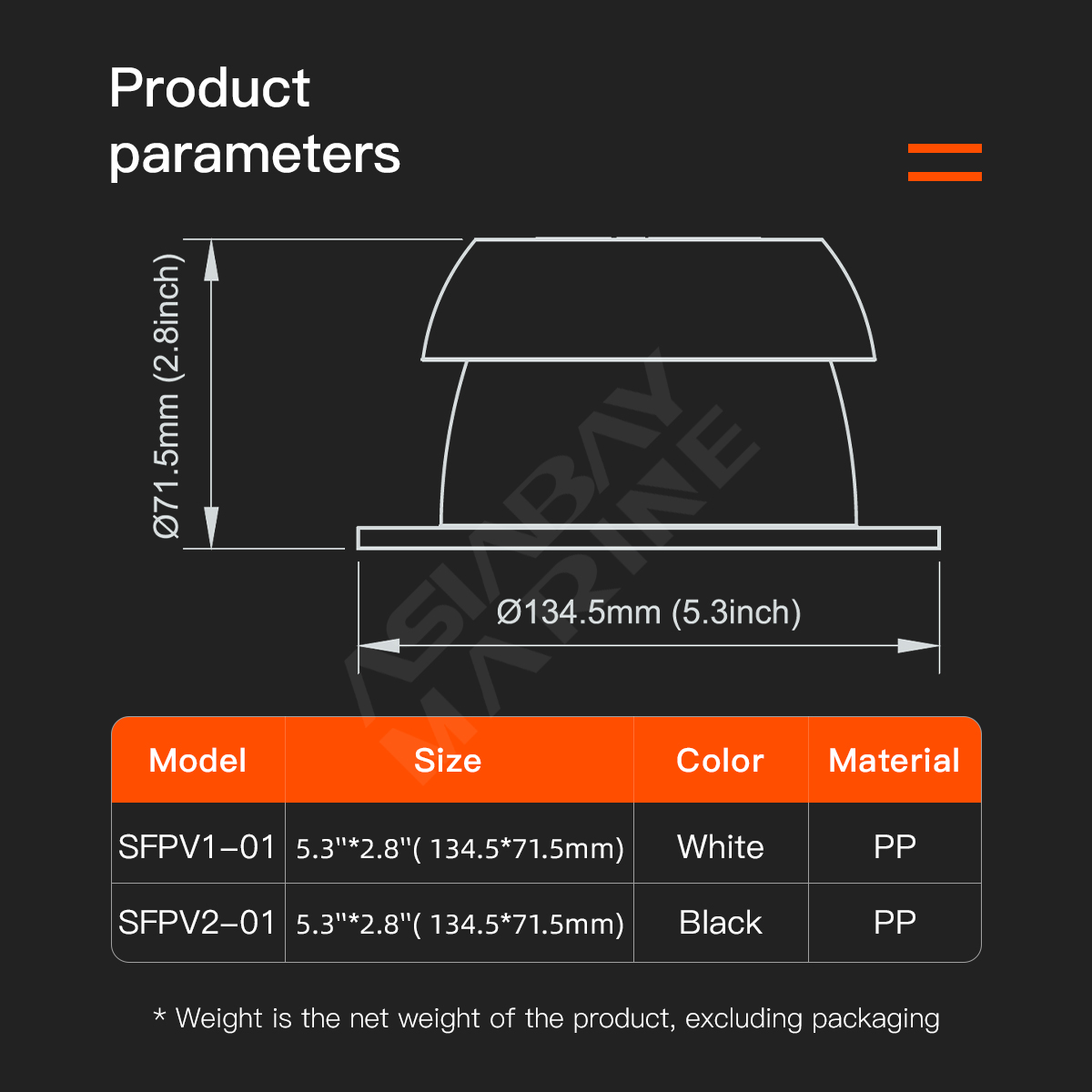 Boot Rv Vent Cap Regendicht Paddestoel Hoofd Vorm Ventilatie Cap Top Mounted Ronde Uitlaat Vent Cap Voor Rv Accessoires
