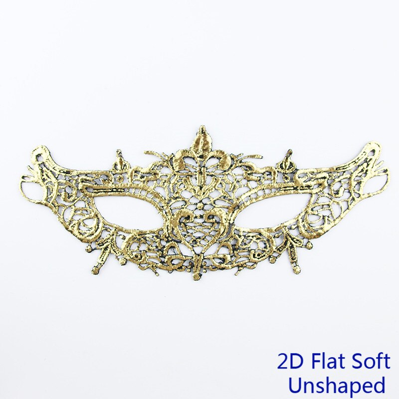 Masques mascarade ajourés en dentelle pour dames | Masques pour bal d'halloween, demi-masques de fête, fournitures de fête, noir blanc #30: TJ-2D