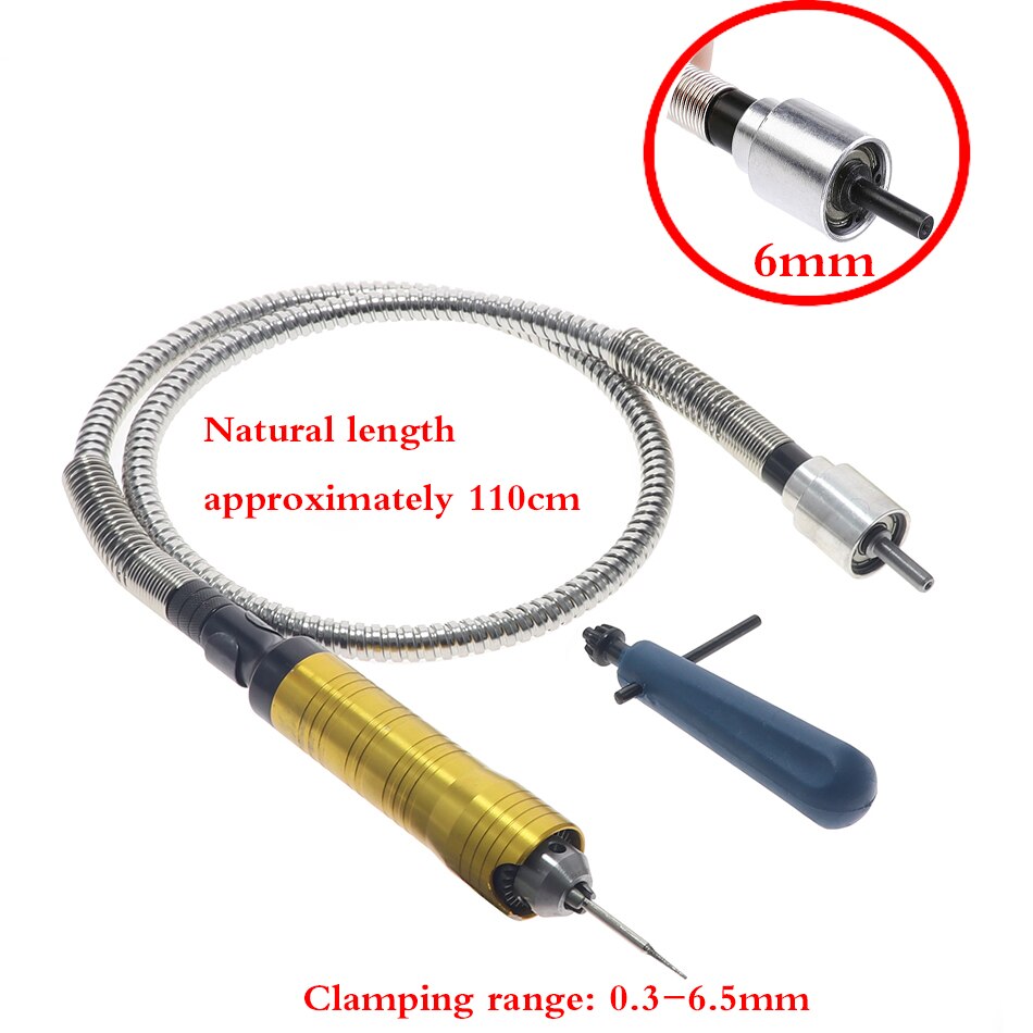 0.3-6.5mm Portable Flexible Shaft Tool Electric Grinding Drill Chuck Flex Shaft Tool Set For Grinder Engraving Machines