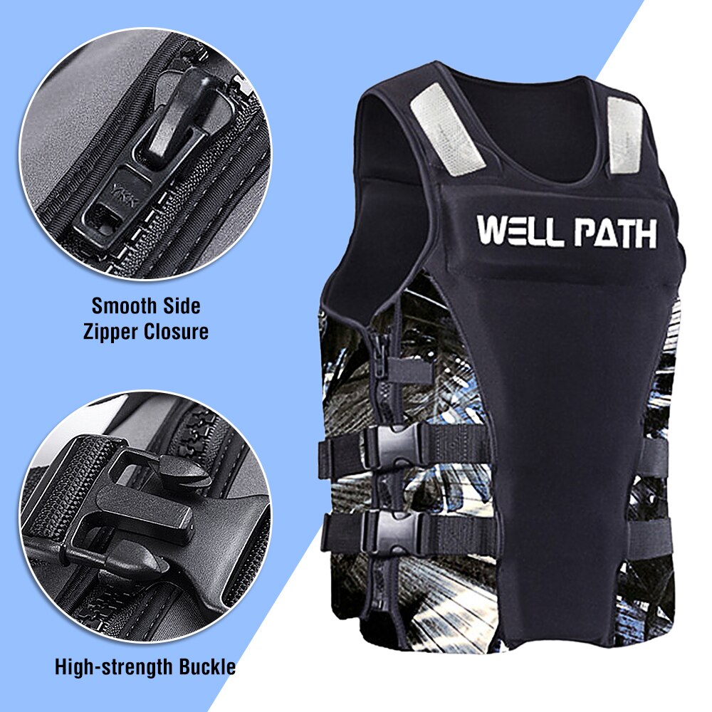 Erwachsene Schwimmen Schwimmweste Auftrieb Life Saving Jacke Sicherheit Weste mit Entwässerung Löcher Für Wasser Sport Bootfahren Kajakfahren Surfen