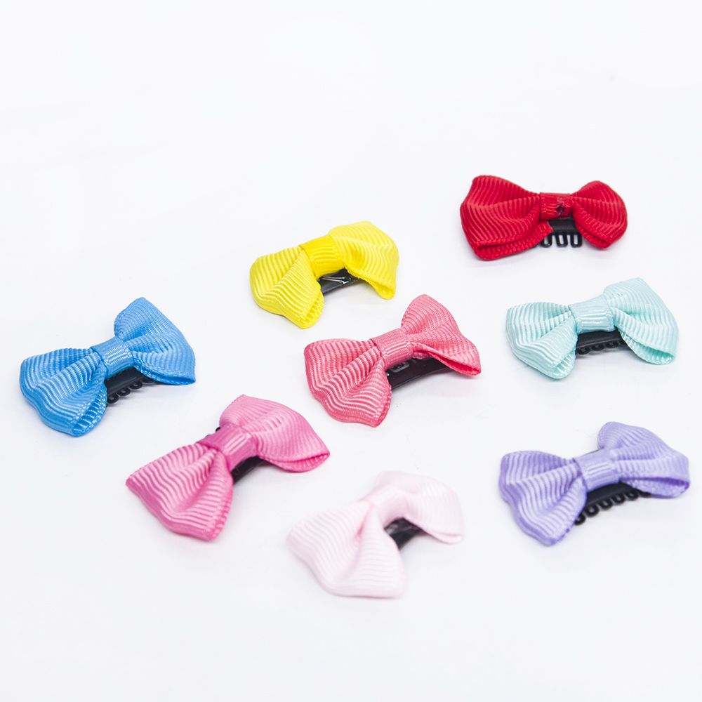 10 pièces/lot mignon nœud pinces à cheveux solide épingles à cheveux bébé filles Barrettes petit imprimé Floral épingle à cheveux chapeaux bébé cheveux accessoires