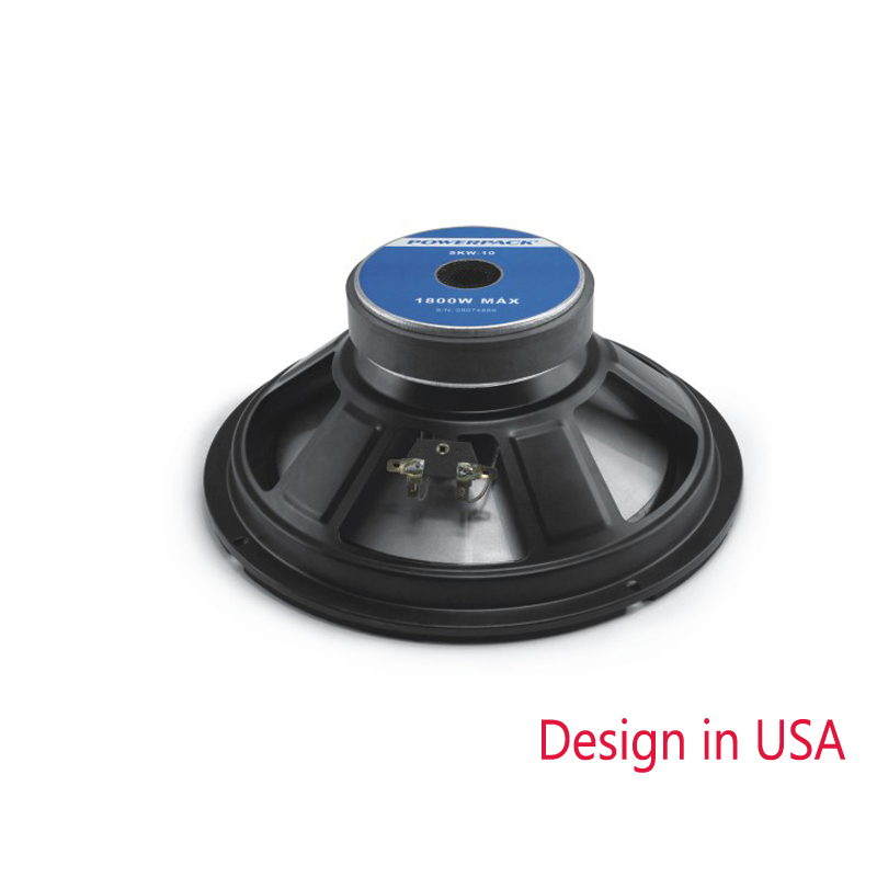 10inch I KEY BUY 1800Watts 4 ohm Car Mid-Range, Audio Trunk Acoustic Red Cone Speakers Punch Passive Woofer