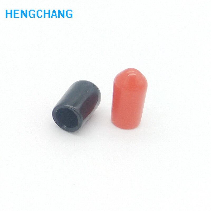 black 5mm protective cover Rubber Covers Dust Cap for connector or metal tubes 100pcs/lot
