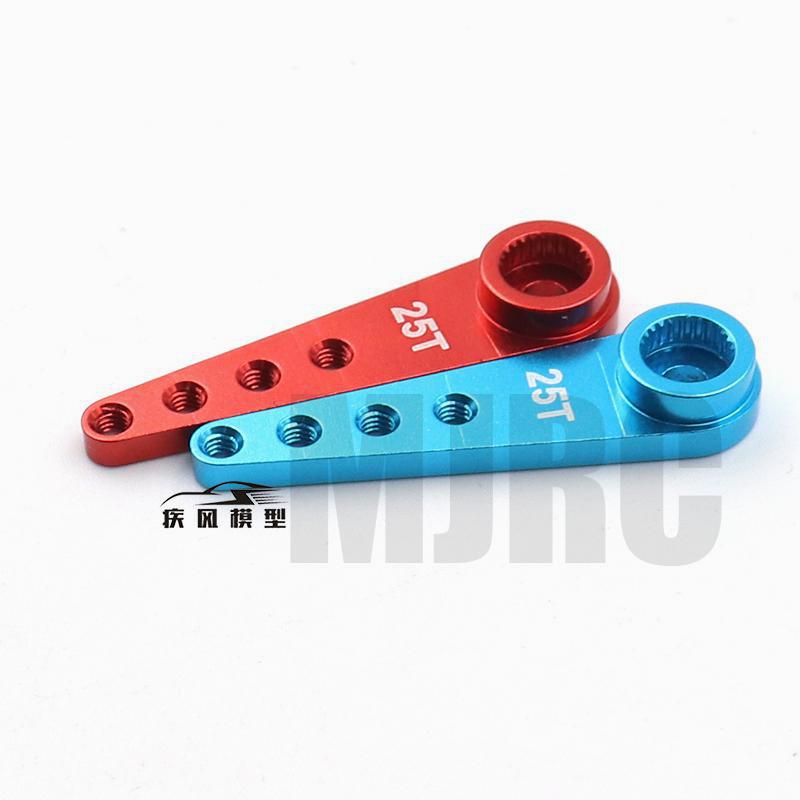 Brazo Servo de dirección extendido de Metal, 1/8, 1/10, 25t, para piezas de pista automotriz Rc, brazo de dirección de aleación de aluminio Axial D90 Traxxas Trx4