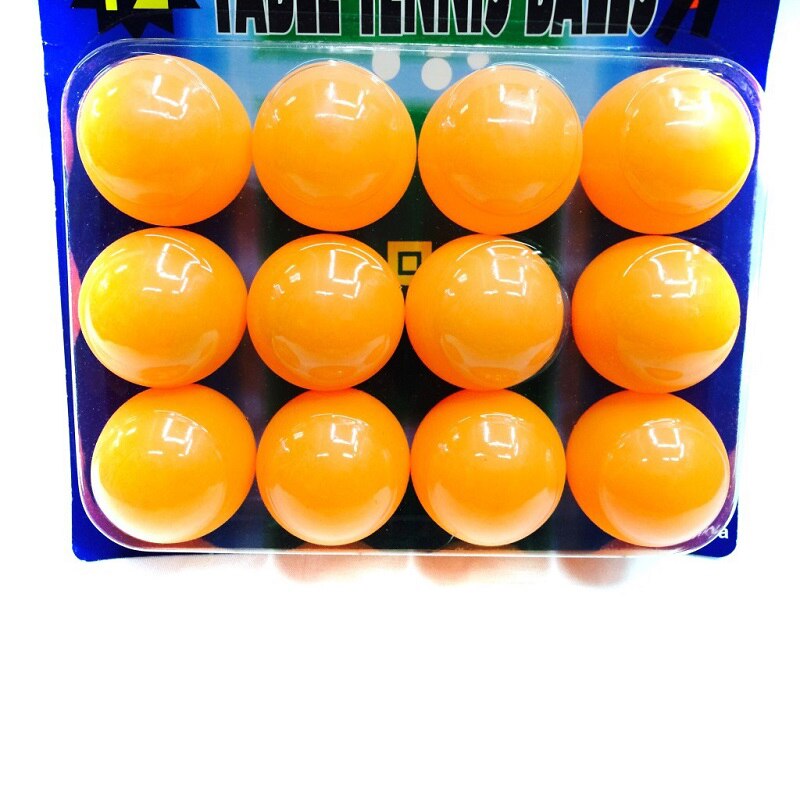12 unids/pack pelotas de Ping Pong de naranja, pelotas de entrenamiento de tenis de mesa profesionales, blíster, paquete de tarjetas de Ping Pong