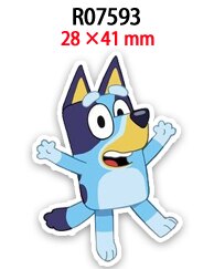 Bluey Australia Cartoon Planar Resins For Bow Hair Handamde Earring Decor Material 30pcs/lot R0759 R0760 R0761: R07593
