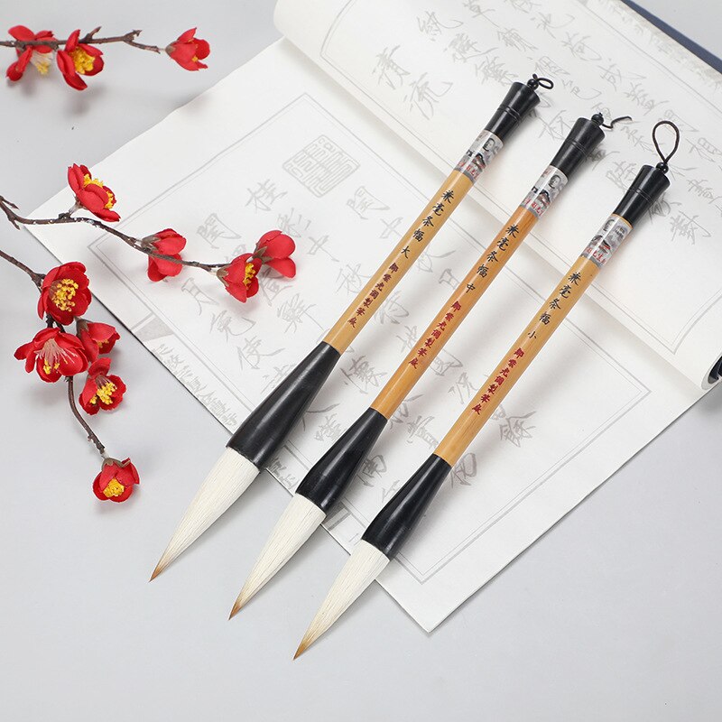 Lobo y ovejas estudiante escribir cepillo pluma pincel de punta flexible y fácil para recoger el frente europeo guión regular caligrafía escritura