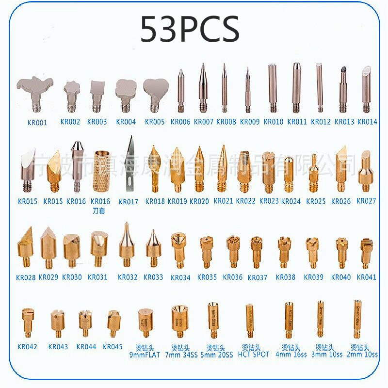 Cabezal pirográfico para estampado en , herramienta de pirograbado de calabaza hecha a mano, para tallado de cuero