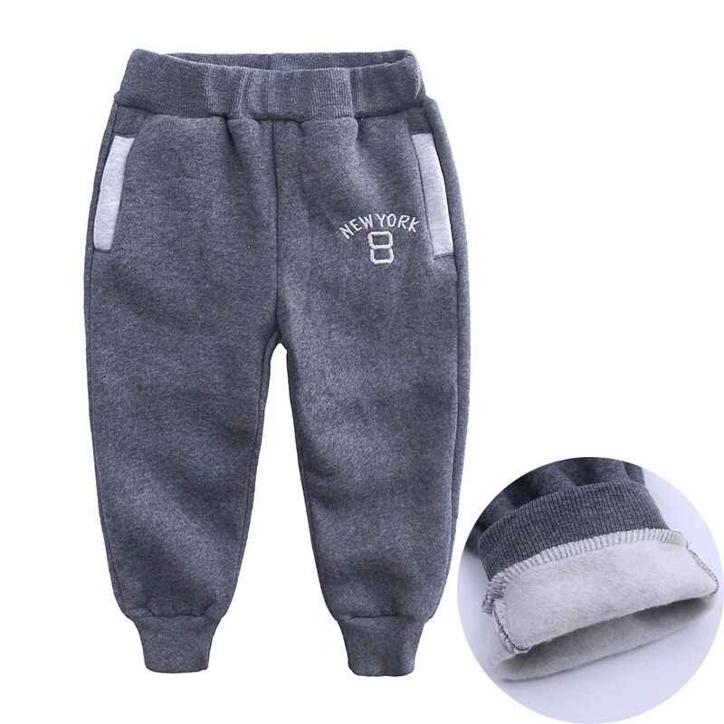 Winter Jungen Hosen für Baby Kinder Kind Sport Harem Hosen Warme Baumwolle Kleidung Anzahl Fleece Jogginghose 1-8 jahre