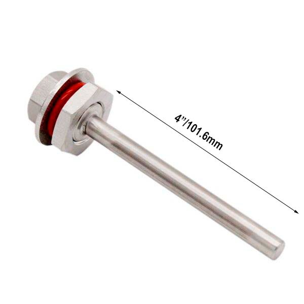 Weldless Dial Thermometer Thermowell 2.5/4/6 