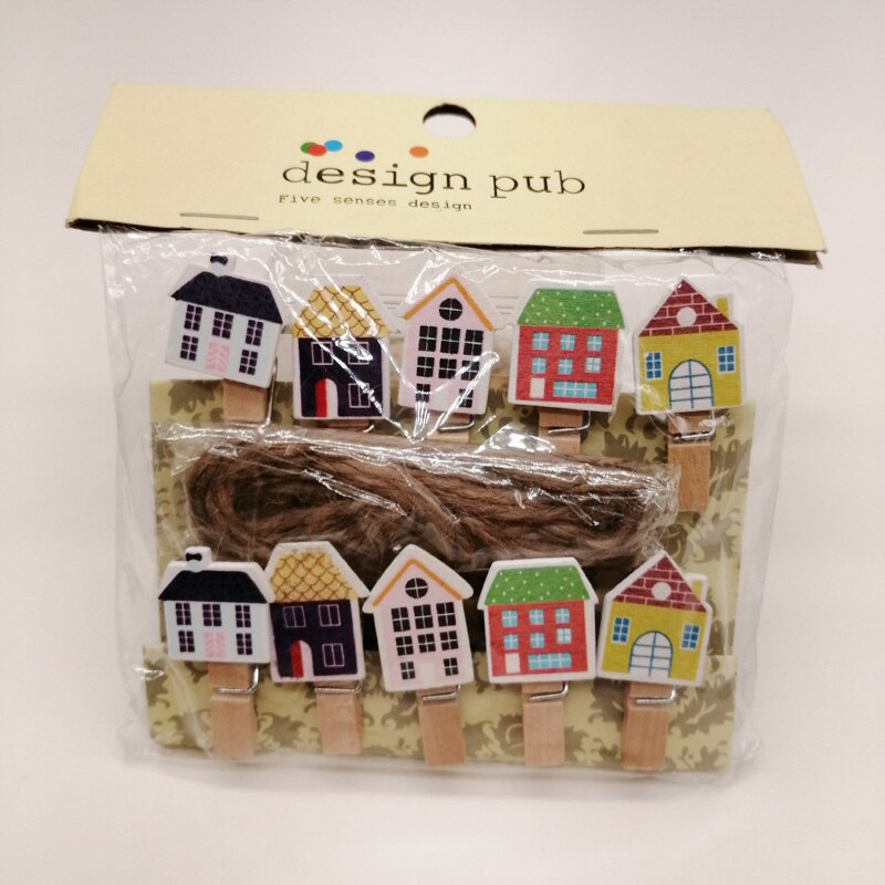 10pcs/bags Clothes Clip Wooden Clips 35mm Decoration Craft Natural Pegs Mini Clothespin Wooden Clip for Clothes Hair Accessories