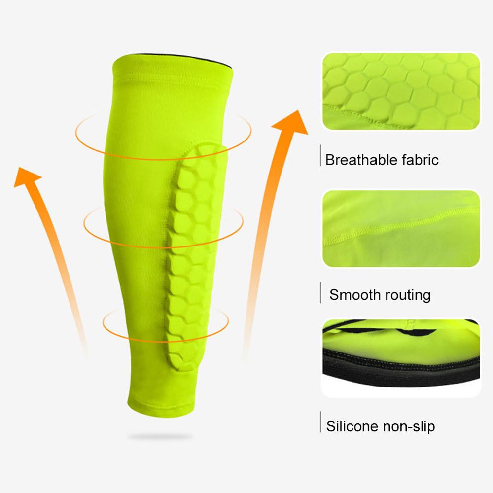 1 PC Waben Shin Guard Sport Fußball Shields Fußball Legging Schienbeinschützern Bein Ärmeln Schutz Getriebe