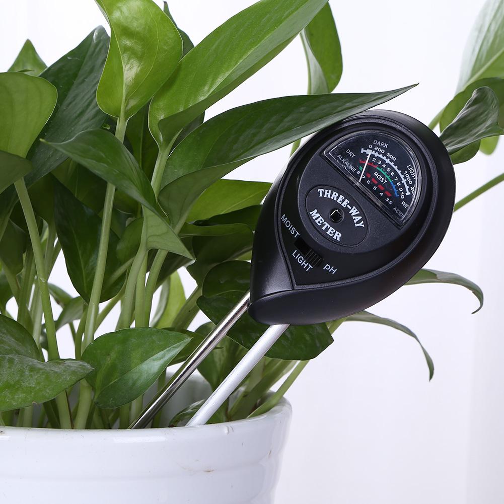 3 in 1 Digital Tester Soil Moisture Sunlight PH Meter Tester for Plants Flowers Acidity Moisture Measurement Garden Plants Tools