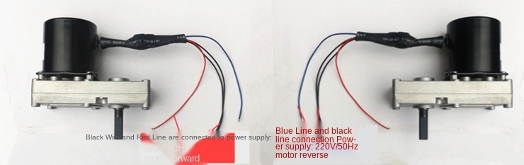 60KTYZ AC permanent magnet synchronous gear motor / oven greenhouse rotary motor 1 turn